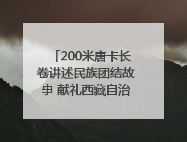 200米唐卡长卷讲述民族团结故事 献礼西藏自治区成立60周年