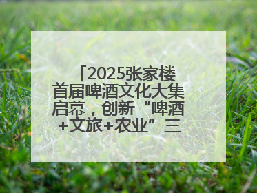 2025张家楼首届啤酒文化大集启幕，创新“啤酒+文旅+农业”三位一体模式