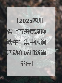 2025四川省“百舟竞渡迎端午”集中展演活动在成都新津举行