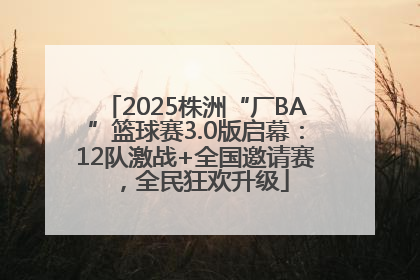 2025株洲“厂BA”篮球赛3.0版启幕：12队激战+全国邀请赛，全民狂欢升级