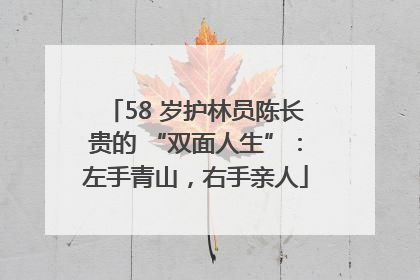58 岁护林员陈长贵的 “双面人生”：左手青山，右手亲人