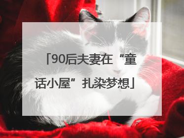 90后夫妻在“童话小屋”扎染梦想