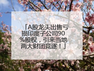 A股龙头出售亏损印度子公司90%股权，引来当地两大财团竞逐！