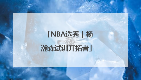 NBA选秀｜杨瀚森试训开拓者